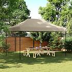 vidaXL Pop-Up hopfällbart partytält 440x292x315 cm taupe 4004962