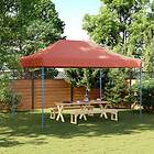 vidaXL Pop-Up hopfällbart partytält 440x292x315 cm terrakotta 4004965