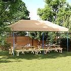 vidaXL Pop-Up hopfällbart partytält 580x292x315 cm beige 4004935