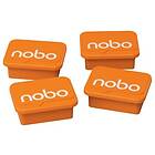 Nobo Orange Whiteboard Magneter 4-pakk