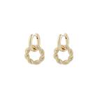 Snö Of Sweden Serena Pendant Earring Plain Gold