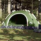 vidaXL Campingtält 3 personer grön snabbrest 4004165