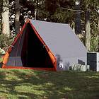 vidaXL Campingtält A-ram 2 personer grå och orange vattentätt 94757