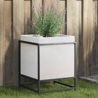 vidaXL Odlingslådor vit 40x40x40 cm massiv furu 847019