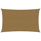 vidaXL Solsegel 160g/m² taupe 2,5x5 m HDPE 311401