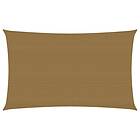 vidaXL Solsegel 160g/m² taupe 4x7 m HDPE 311410