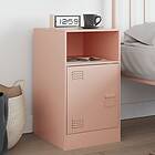 vidaXL Sängskåp rosa 34,5x39x62 cm stål 841765