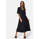 Bubbleroom Linen Blend Wrap Dress