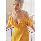 Bubbleroom Andrea Norrman X Andrea Viscose Satin Dress