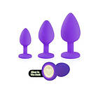 Excellent Power Heart Light Silicone Anal Training Kit