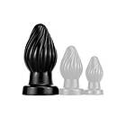 Darksil Spiral Plug L Black 14 cm