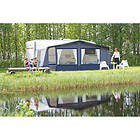 Svenska Tält Camping (A-Mått: 840-900 cm, Gardiner: Vit, Ram/stativ: Aluminium)
