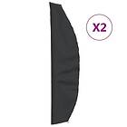 vidaXL Parasollöverdrag 2 st 280x30/81/45 cm 420D oxford 3203398