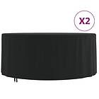 vidaXL Överdrag till trädgårdsmöbler 2 st Ø182x71 cm 420D oxford 3203361