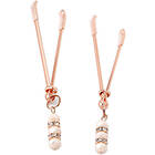 Kiotos Rose Nipple Clamps Pinchers With Rhinestones