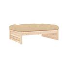 vidaXL Fotpall för trädgården 120x80 cm massiv furu 825765