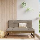 vidaXL Mittensoffa honungsbrun 120x80 cm massiv furu 825733