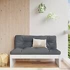 vidaXL Mittensoffa vit 120x80 cm massiv furu 825759