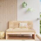 vidaXL Mittensoffa 120x80 cm massiv furu 825758