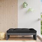 vidaXL Fotpall för trädgården grå 120x80 cm massiv furu 825753