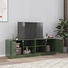 vidaXL TV-skåp 2 st olivgrön 67x39x44 cm stål 841700
