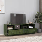 vidaXL TV-skåp 2 st olivgrön 67x39x44 cm stål 841748