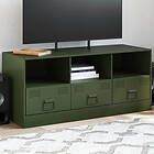 vidaXL TV-skåp olivgrön 99x39x44 cm stål 841737