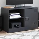 vidaXL TV-skåp svart 67x39x44 cm stål 841691