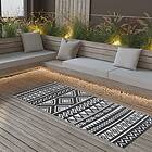 vidaXL Utomhusmatta svart 80x150 cm PP 316975
