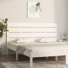 vidaXL Sänggavel vit 180x3x80 cm massiv furu 821358