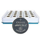 Japcell Batteri Litium CR2025 200 St