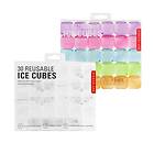 Kikkerland Clear Reusable Ice Cubes 2X30 Pcs Bundle