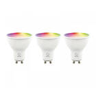 Deltaco Smart Home RGB LED Lampa GU10 WiFi 4,7W 3-pack