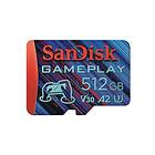 SanDisk GamePlay MicroSDXC Class 10 UHS-I U3 V30 A2 190/130MB/s 512GB