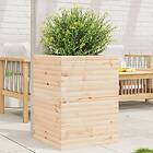 vidaXL Odlingslåda 50x50x68,5 cm massivt furuträ 3282464
