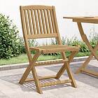 vidaXL Hopfällbara trädgårdsstolar 2 st 57x48,5x90 cm massiv akacia 365743