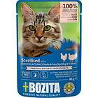 Bozita Feline Sterilised Kyckling & Kalkon i sås 12x85g