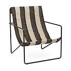 Ferm Living Desert lounge chair Black, off-white, chocolate