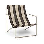 Ferm Living Desert lounge chair Cashmere, off-white, chocolate