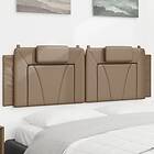 vidaXL Dyna till huvudgavel cappuccino 160 cm konstläder 374801