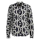 Gant Regular Monogram Print Cotton Silk Shirt (Dam)