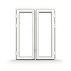 NorDan fönster Tanum 3-Glas Aluminium 2-Luft FS+FS:18 x 18 AFS+FS18x18