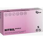 Espeon Nitril Sparkle Pearlescent Pink puderfria handskar av Storlek 2x50 st