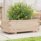 vidaXL Odlingslåda 70x40x26,5 cm massivt furuträ 847328