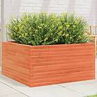 vidaXL Odlingslåda vaxbrun 90x90x46 cm massiv furu 3282426