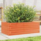 vidaXL Odlingslåda vaxbrun 70x40x23 cm massiv furu 847220