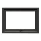 NorDan Överkantshängt fönster Tanum BlackLine Aluminium överhängt svart RAL 9005 trä/alu FÖ14X7ALU-BL