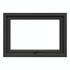 NorDan Överkantshängt fönster Tanum BlackLine Aluminium överhängt svart RAL 9005 trä/alu FÖ12X5ALU-BL