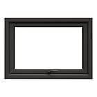 NorDan Överkantshängt fönster Tanum BlackLine Aluminium överhängt svart RAL 9005 trä/alu FÖ9X6ALU-BL