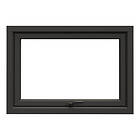 NorDan Överkantshängt fönster Tanum BlackLine Aluminium överhängt svart RAL 9005 trä/alu FÖ15X7ALU-BL